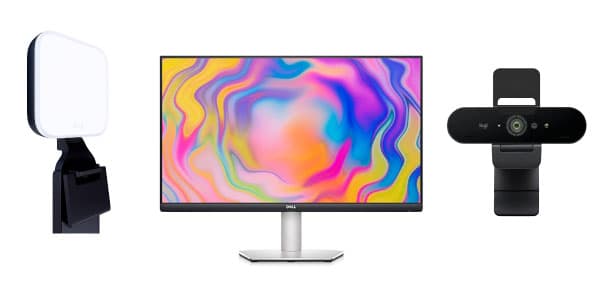 Select workstations come with 4k and 5k displays, as well as high definition cameras and premium LED streaming lights.